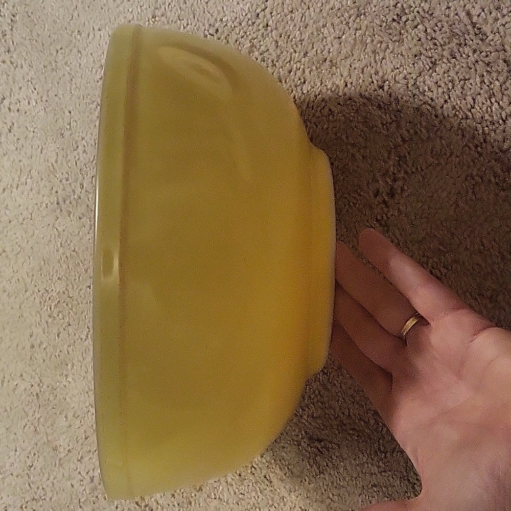 Vintage Pyrex 404 Primary Yellow 4-QT Mixing Bowl Large Round Nesting